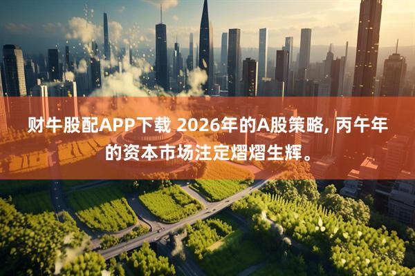 财牛股配APP下载 2026年的A股策略, 丙午年的资本市场注定熠熠生辉。